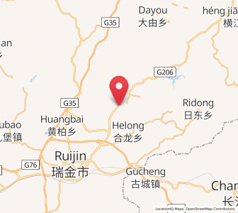 Map of Rentian, Jiangxi