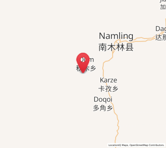 Map of Renwu, Tibet
