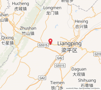 Map of Renxian, Chongqing
