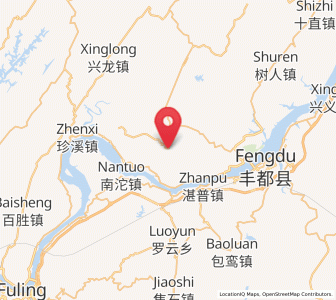 Map of Renyi, Chongqing