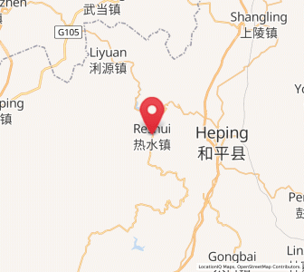 Map of Reshui, Guangdong
