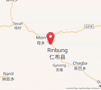 Map of Rinbung, Tibet