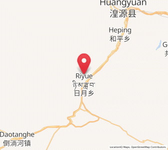 Map of Riyue, Qinghai