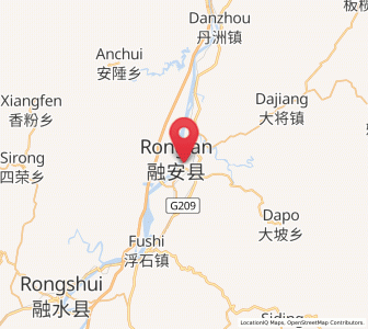 Map of Rong’an, Guangxi