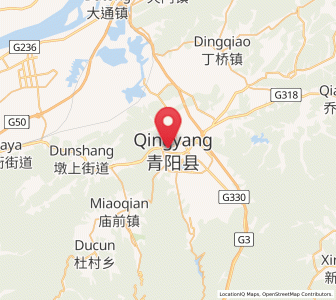 Map of Rongcheng, Anhui