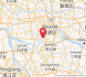 Map of Ronggui, Guangdong