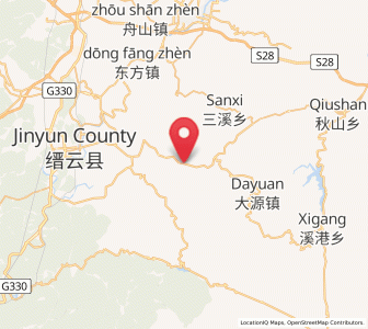 Map of Rongjiang, Zhejiang
