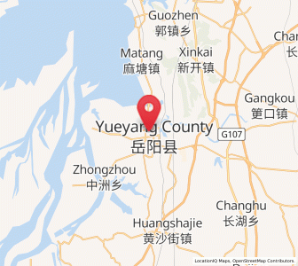 Map of Rongjiawan, Hunan