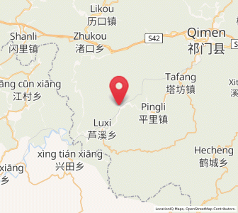Map of Rongkou, Anhui