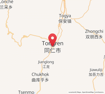 Map of Rongwo, Qinghai