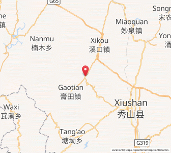 Map of Rongxi, Chongqing