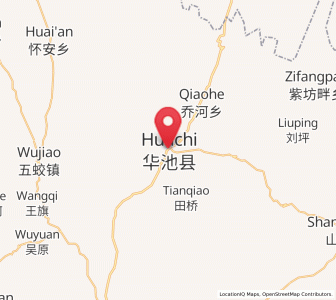 Map of Rouyuan, Gansu