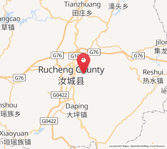 Map of Rucheng Chengguanzhen, Hunan