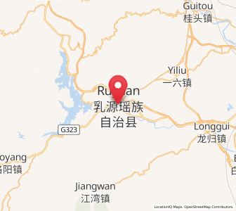 Map of Rucheng, Guangdong