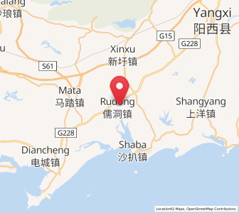 Map of Rudong, Guangdong