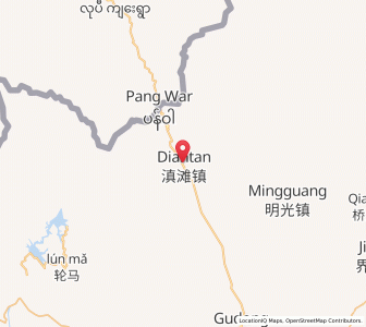 Map of Ruidian, Yunnan