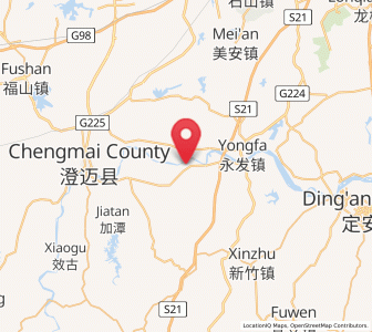 Map of Ruixi, Hainan