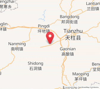 Map of Runsong, Guizhou