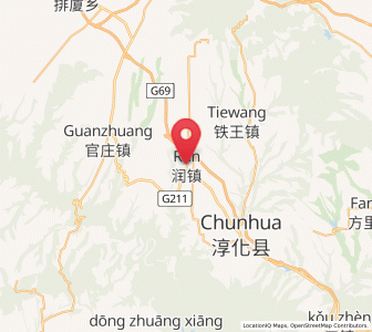 Map of Runzhen, Shaanxi