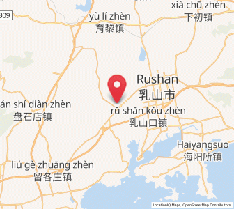 Map of Rushanzhai, Shandong
