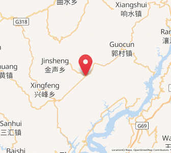 Map of Ruxi, Chongqing