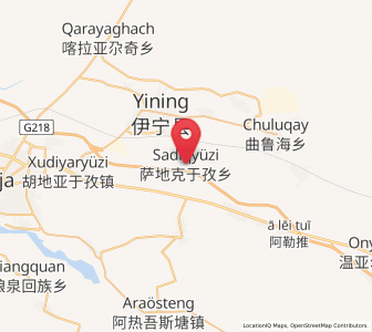 Map of Sadikyüzi, Xinjiang