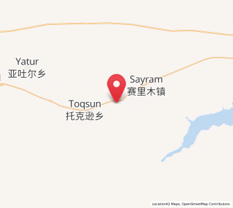 Map of Sairam, Xinjiang