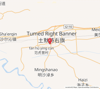 Map of Salaqi, Inner Mongolia
