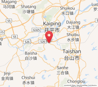 Map of Sanba, Guangdong