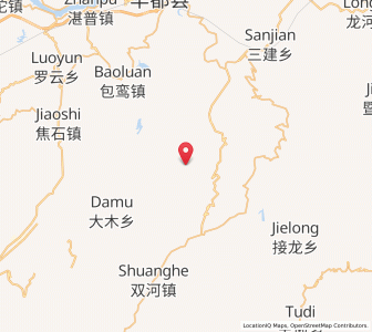 Map of Sanba, Chongqing
