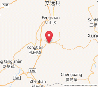 Map of Sanbaishan, Jiangxi