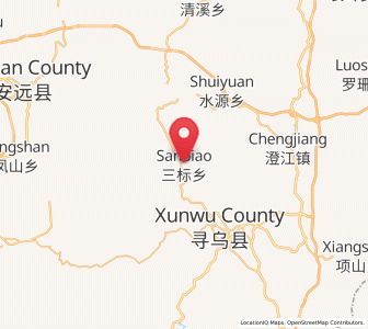 Map of Sanbiao, Jiangxi