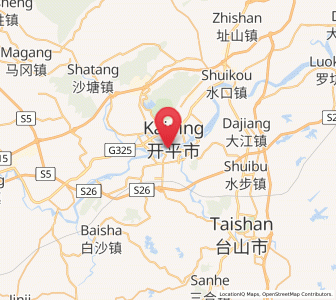 Map of Sanbu, Guangdong