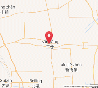 Map of Sancang, Jiangsu