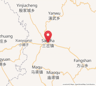 Map of Sancha, Gansu