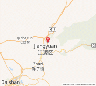 Map of Sanchazi, Jilin