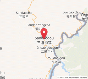 Map of Sandaogou, Jilin