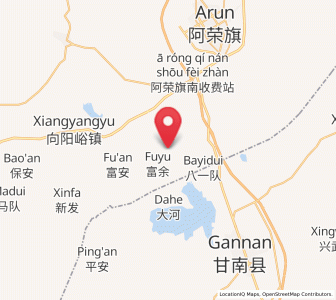 Map of Sandaogou, Inner Mongolia