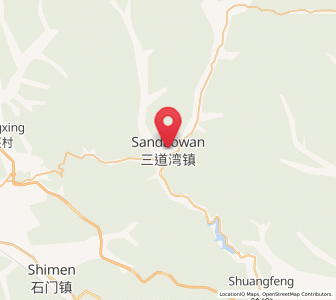 Map of Sandaowan, Jilin