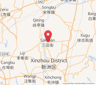 Map of Sandian, Hubei
