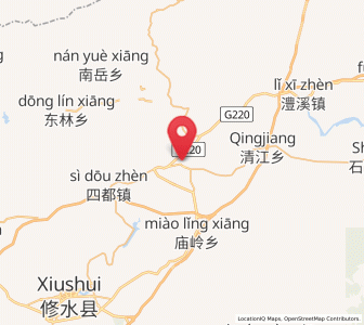 Map of Sandu, Jiangxi