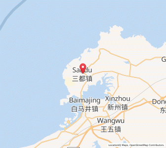 Map of Sandu, Hainan