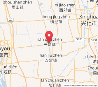 Map of Sanduo, Jiangsu