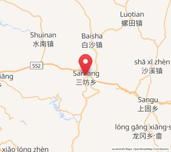 Map of Sanfang, Jiangxi