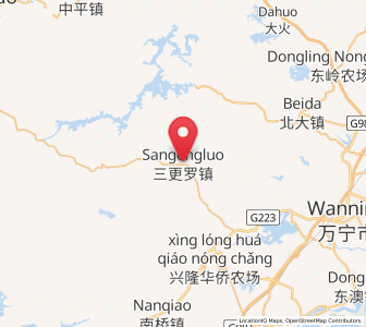 Map of Sangengluo, Hainan