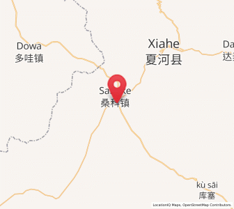 Map of Sangke, Gansu