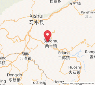 Map of Sangmu, Guizhou