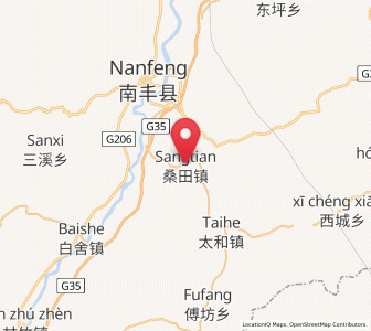 Map of Sangtian, Jiangxi