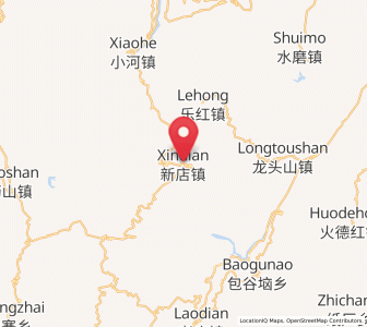 Map of Sanguanzhai, Yunnan