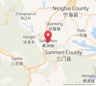 Map of Sangzhou, Zhejiang